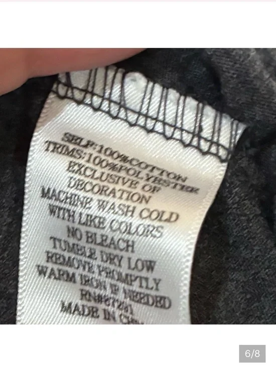 Johnny Was V-Neck Black Dress with Red Floral Embroidery - Picture 6 of 8